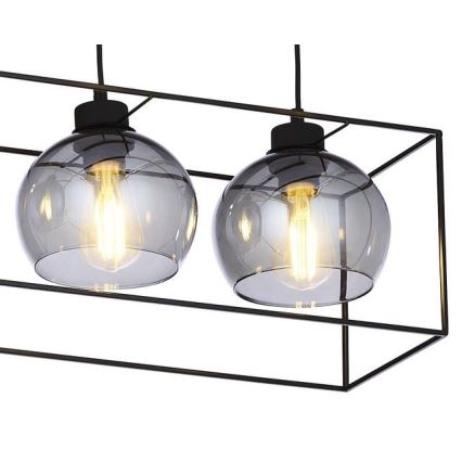 Ljuskrona med textilsladd SION 3xE27/15W/230V