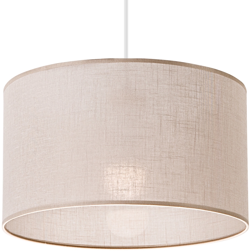 Ljuskrona med textilsladd SIRJA 1xE27/60W/230V beige