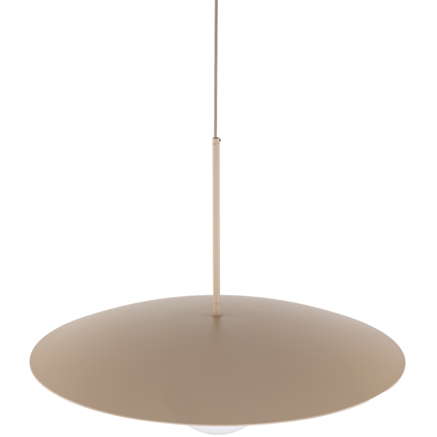 Ljuskrona med textilsladd SLATE 1xE27/15W/230V diameter 65 cm beige