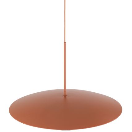 Ljuskrona med textilsladd SLATE 1xE27/15W/230V diameter 65 cm tegelsten