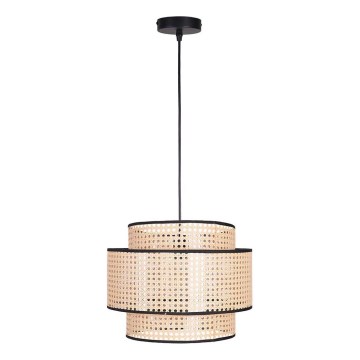 Ljuskrona med textilsladd TAKARA 1xE27/20W/230V diameter 40 cm beige