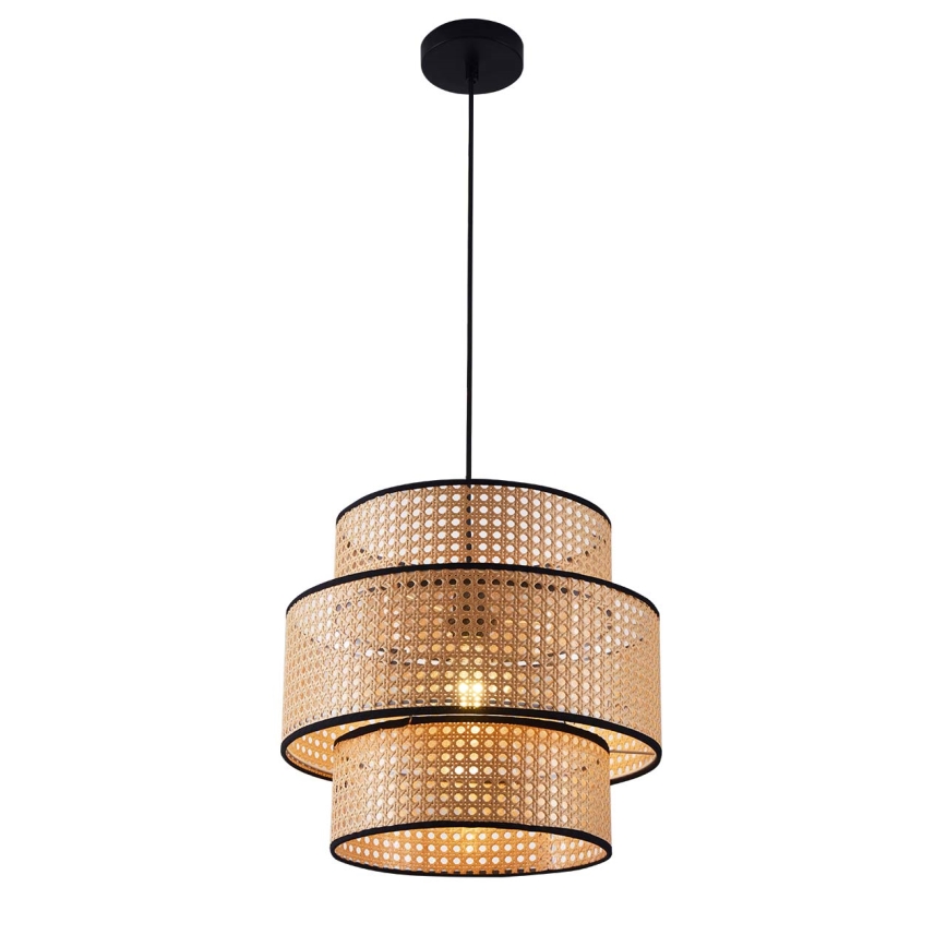 Ljuskrona med textilsladd TAKARA 1xE27/20W/230V diameter 40 cm beige