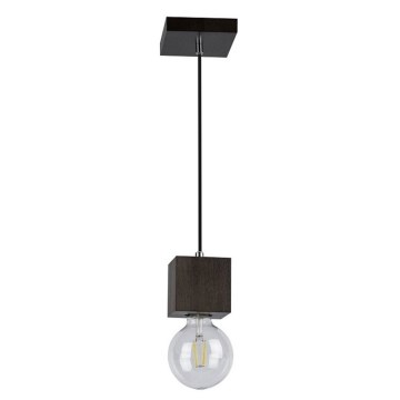 Ljuskrona med textilsladd TRONGO ROUND 1xE27/60W/230V bok