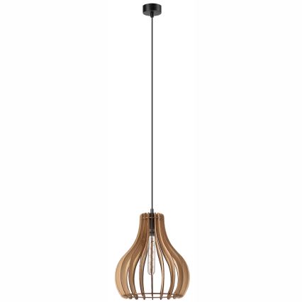 Ljuskrona med textilsladd TUCCI 1xE27/60W/230V diameter 29 cm ek