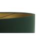 Ljuskrona med textilsladd TWIST 1xE27/60W/230V grön/guld