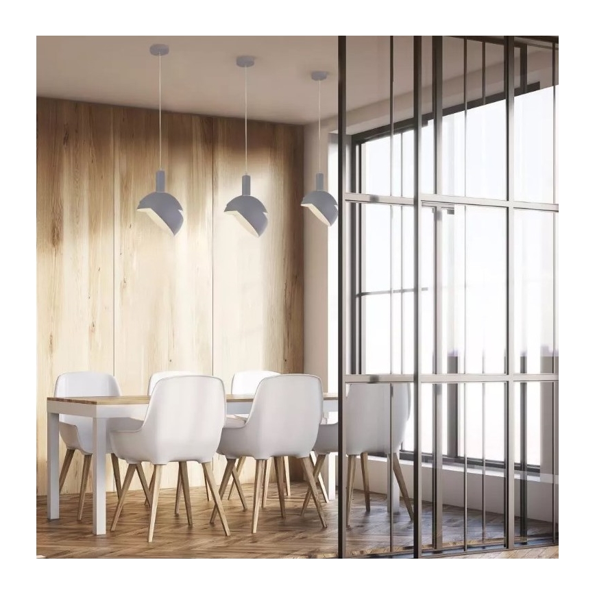 Ljusskrona med upphängningsrem  1xE14/60W/230V grå