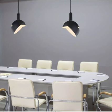 Ljusskrona med upphängningsrem  1xE14/60W/230V svart 