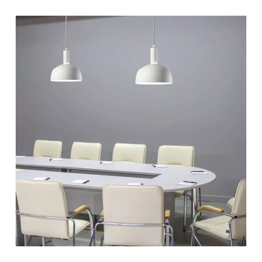 Ljusskrona med upphängningsrem  1xE14/60W/230V vit 