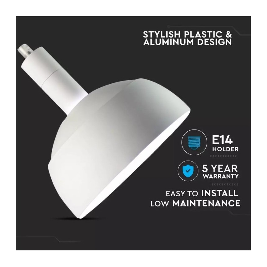 Ljusskrona med upphängningsrem  1xE14/60W/230V vit 