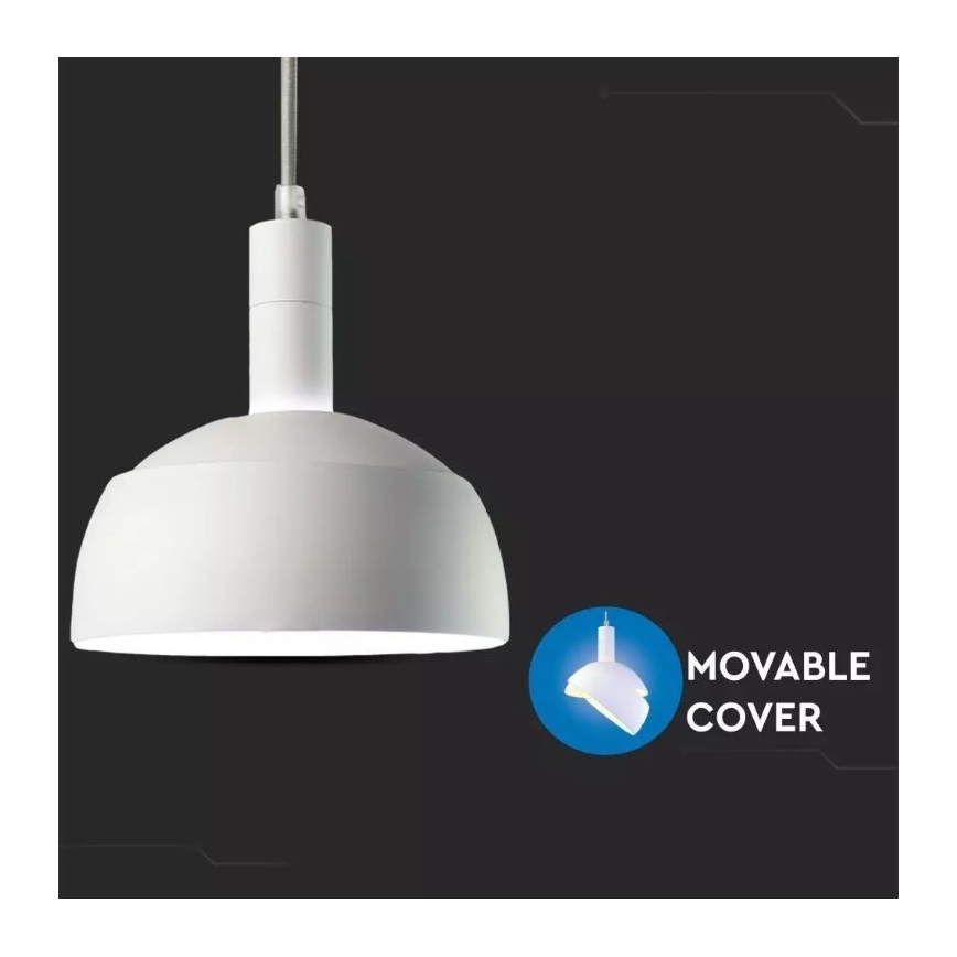 Ljusskrona med upphängningsrem  1xE14/60W/230V vit 