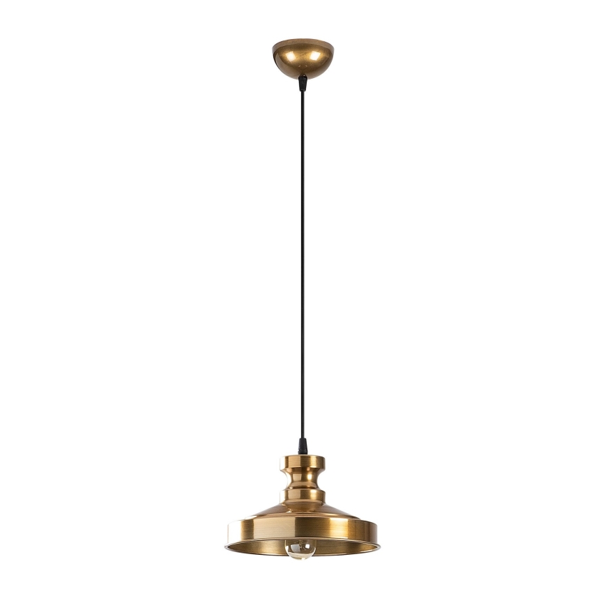 Ljusskrona med upphängningsrem  BERCESTE 1xE27/40W/230V gyllene 