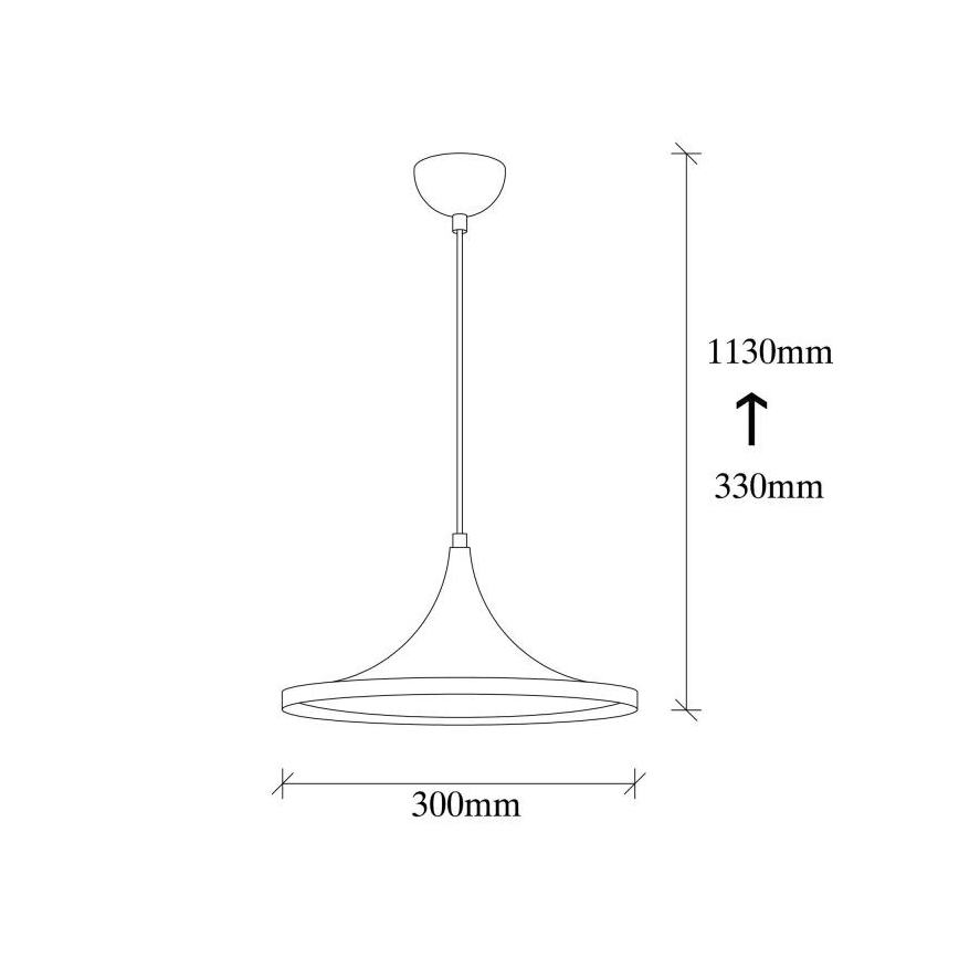 Ljusskrona med upphängningsrem  BERCESTE 1xE27/40W/230V svart 