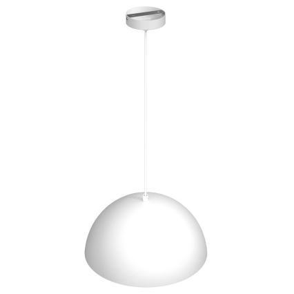 Ljuskrona med upphängningsrem  BETA 1xE27/60W/230V d. 35 cm vit