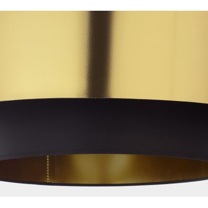 Ljusskrona med upphängningsrem  CALISTO 1xE27/25W/230V gyllene /svart 