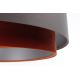 Ljuskrona med upphängningsrem DOBLO 1xE27/60W/230V grå/orange