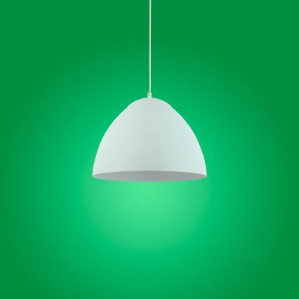 Ljusskrona med upphängningsrem  FARO 1xE27/60W/230V vit 