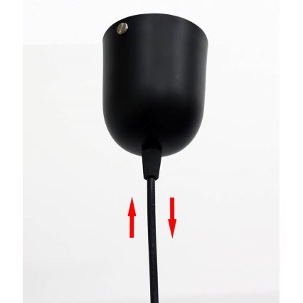 Ljusskrona med upphängningsrem  FELIS 1xE27/60W/230V