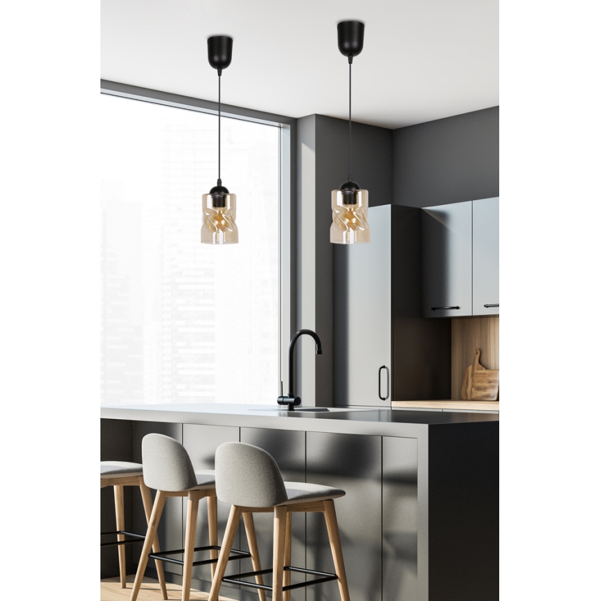 Ljusskrona med upphängningsrem  FELIS 1xE27/60W/230V