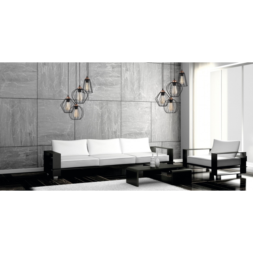 Ljusskrona med upphängningsrem  GALAXY 4xE27/60W/230V