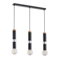 Ljuskrona med upphängningsrem GAMBIT 3xE27/60W/230V