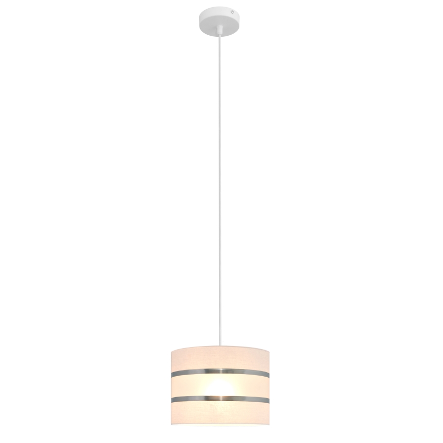 Ljuskrona med upphängningsrem HELEN 1xE27/15W/230V diameter 20 cm vit