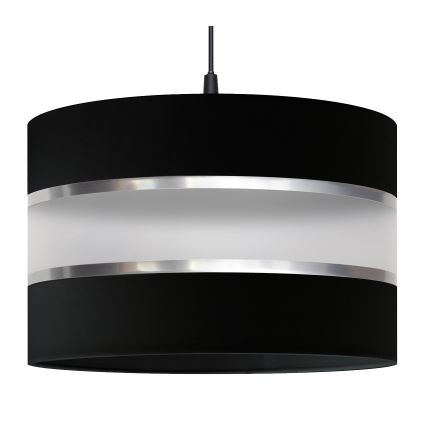 Ljuskrona med upphängningsrem  HELEN 1xE27/15W/230V svart 