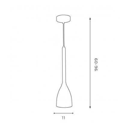 Ljuskrona med upphängningsrem ISTAPPAR 1xE27/60W/230V svart/gyllene