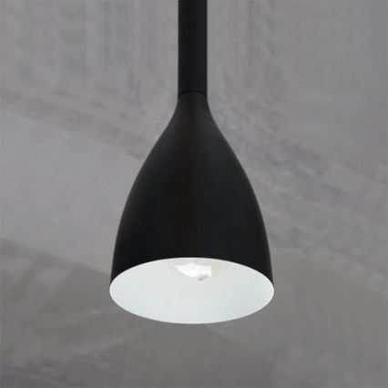 Ljuskrona med upphängningsrem ISTAPPAR 3xE27/60W/230V svart