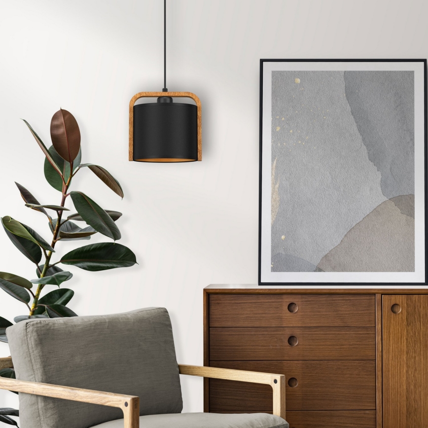 Ljuskrona med upphängningsrem JONKO 1xE27/60W/230V