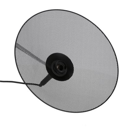 Ljuskrona med upphängningsrem KIRUNA 1xE27/40W/230V diameter 36 cm svart