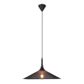 Ljuskrona med upphängningsrem KIRUNA 1xE27/40W/230V diameter 50 cm svart