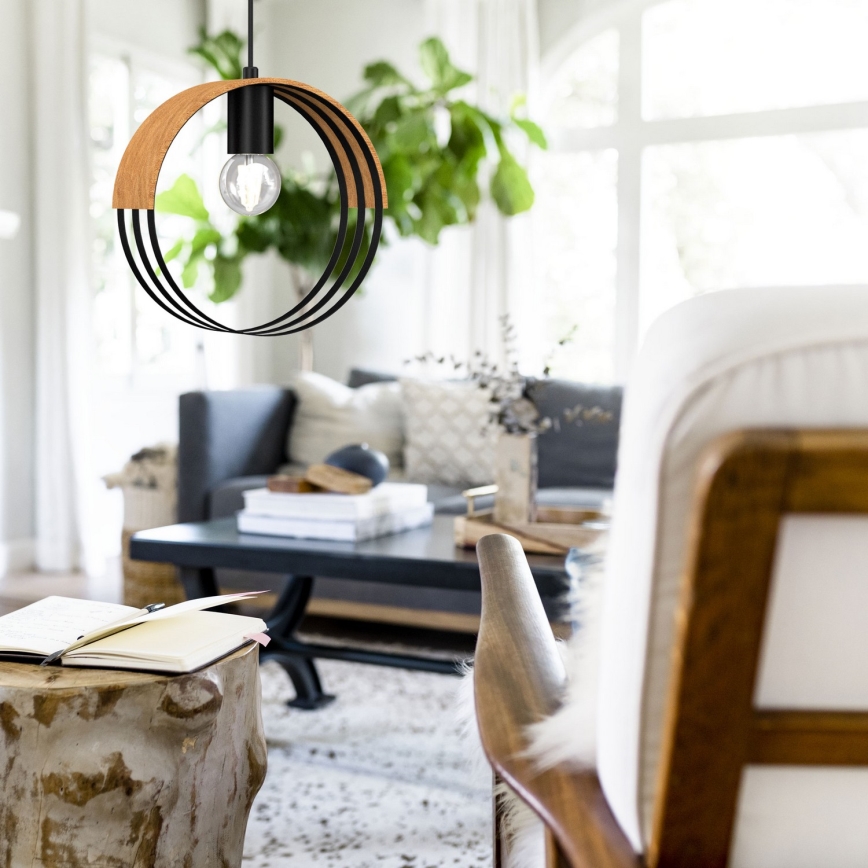 Ljuskrona med upphängningsrem MALM 1xE27/60W/230V