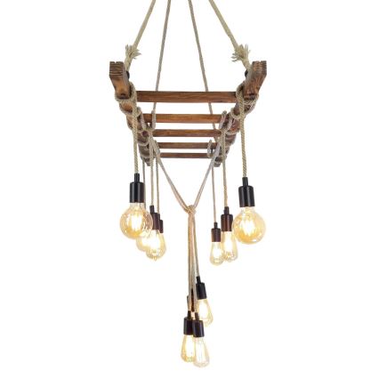 Ljusskrona med upphängningsrem  MERDIVEN 12xE27/40W/230V