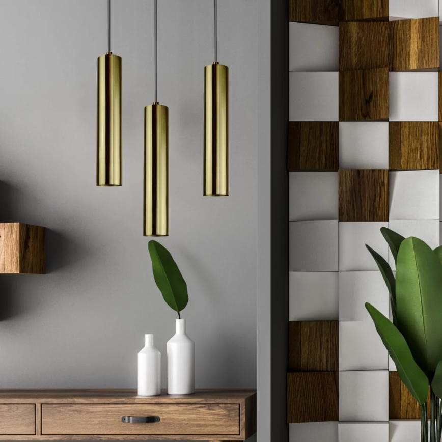 Ljusskrona med upphängningsrem  NAPOLI 3xGU10/8W/230V