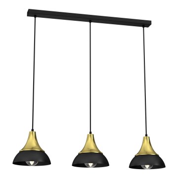 Ljuskrona med upphängningsrem NERGIS 3xE27/60W/230V