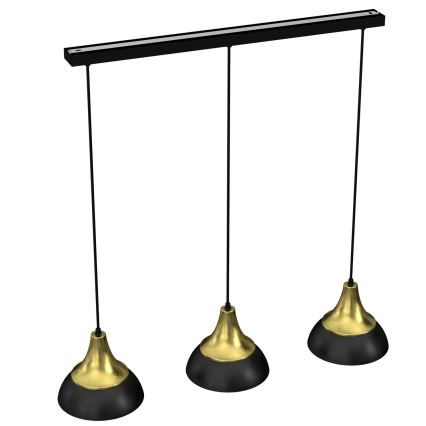 Ljuskrona med upphängningsrem NERGIS 3xE27/60W/230V