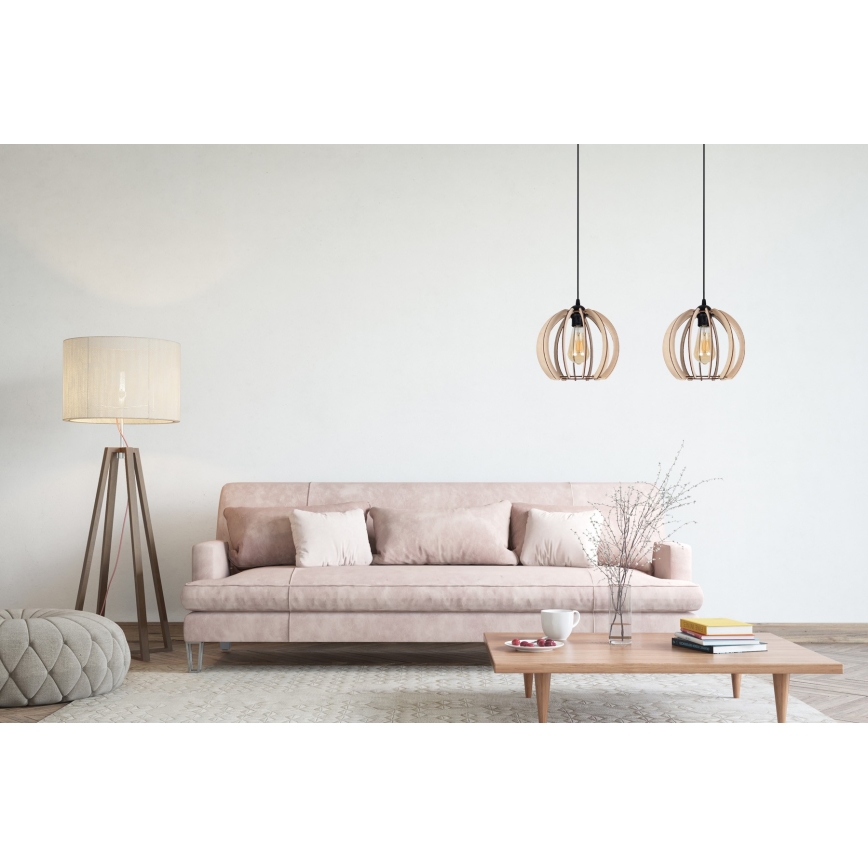 Ljuskrona med upphängningsrem  påRO 2xE27/60W/230V