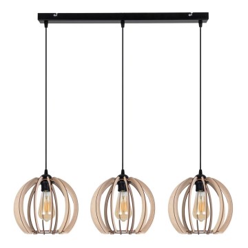 Ljuskrona med upphängningsrem  påRO 3xE27/60W/230V