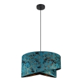 Ljuskrona med upphängningsrem  REZO 1xE27/60W/230V turkos