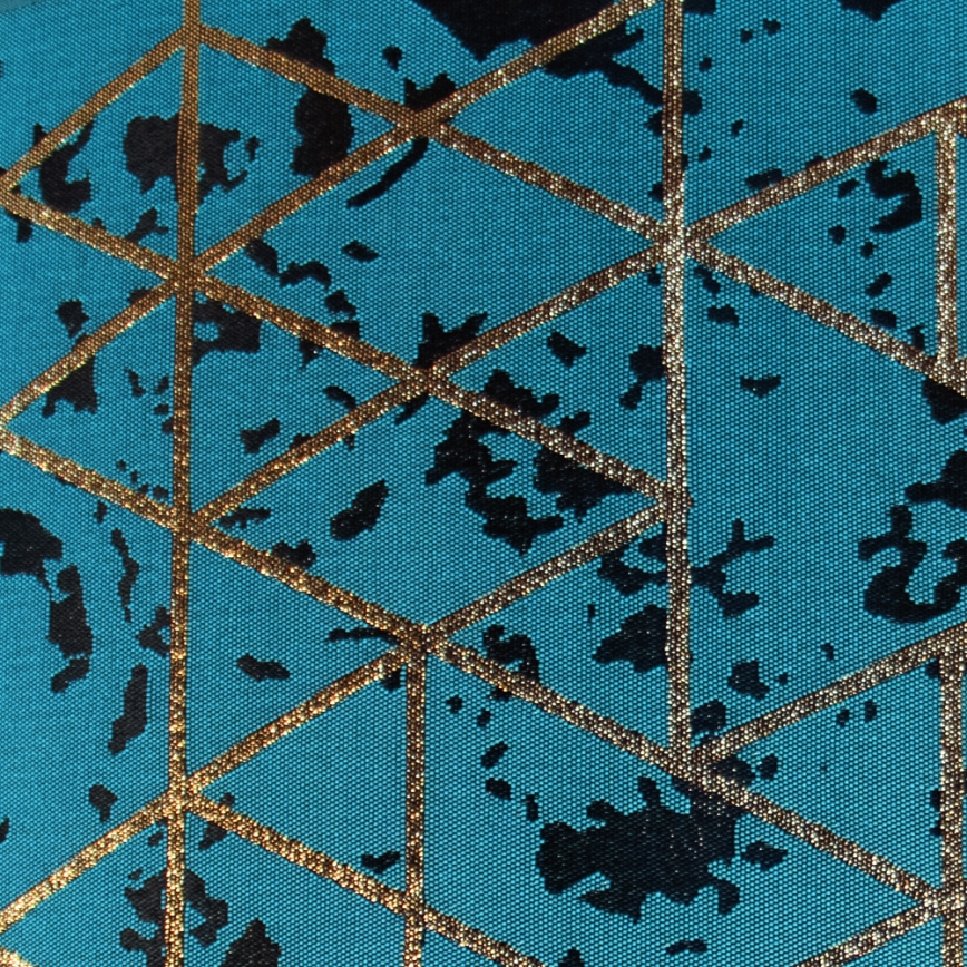 Ljuskrona med upphängningsrem  REZO 1xE27/60W/230V turkos