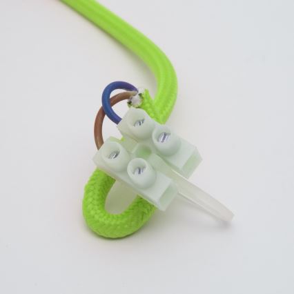 Ljusskrona med upphängningsrem  ROXY 1xE27/60W/230V grön