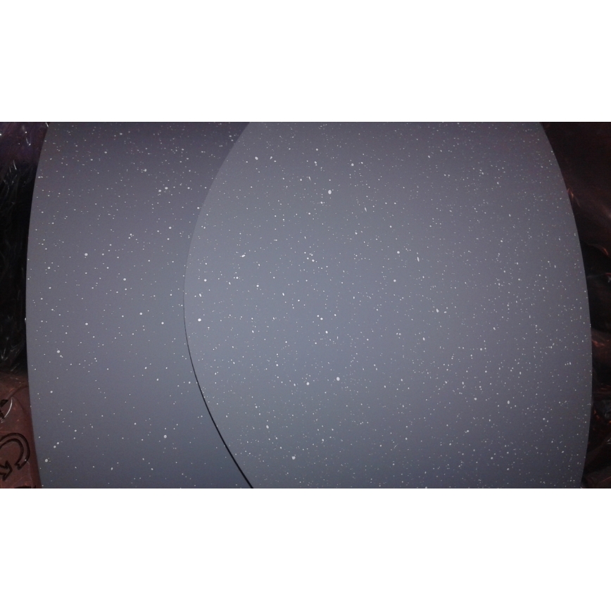 Ljuskrona med upphängningsrem SFERA 1xE27/60W/230V diameter 35 cm grå/guld