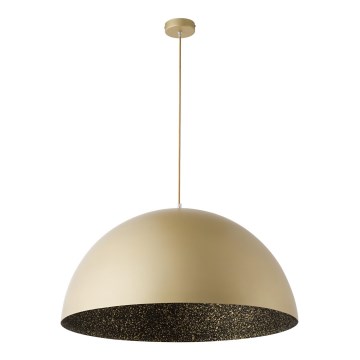 Ljuskrona med upphängningsrem SFERA 1xE27/60W/230V diameter 50 cm gyllene/svart