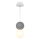 Ljuskrona med upphängningsrem STRING 1xG9/4W/230V grå
