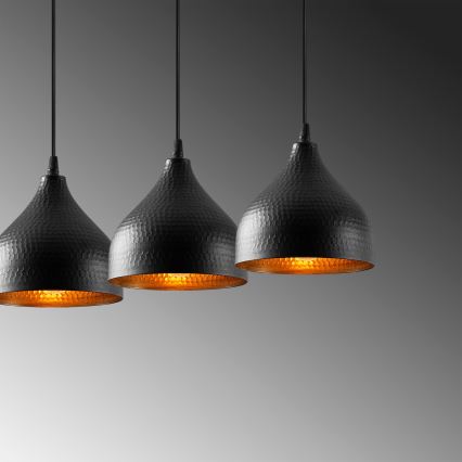 Ljusskrona med upphängningsrem  TATTOO 3xE27/40W/230V