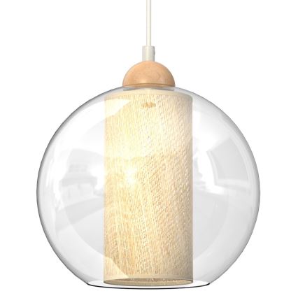 Ljuskrona med upphängningsrem TELA 1xE27/60W/230V d. 25 cm