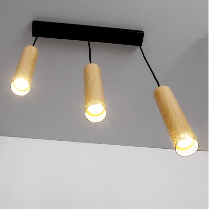 Ljusskrona med upphängningsrem  TUBO 3xGU10/25W/230V