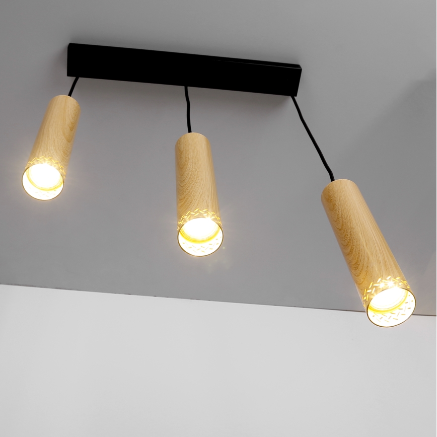 Ljusskrona med upphängningsrem  TUBO 3xGU10/25W/230V