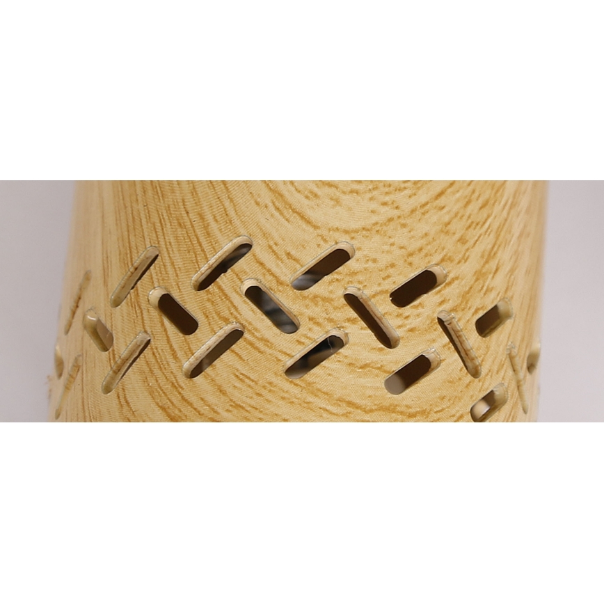 Ljusskrona med upphängningsrem  TUBO 3xGU10/25W/230V trä