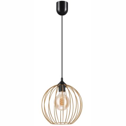 Ljuskrona med upphängningsrem ZOYA 1xE27/60W/230V mässing